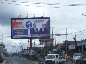 Bilboard JOGIMA “ Menyala” di Pusat Kota Sidikalang