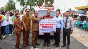 Terima 1 Unit Mobil Ambulance dari CSR PT Bank Sumut