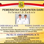 Ucapan Selamat & Sukses Pelantikan Bupati Dairi Vickner Sinaga – Wahyu Sagala dari Pdt. Rev. Dr. Esron Marpaung, M.Th