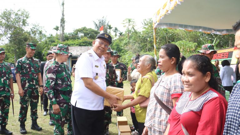 Vickner Sinaga Hadiri Upacara Penutupan TMMD ke-124