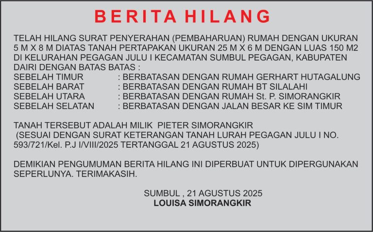Berita Hilang