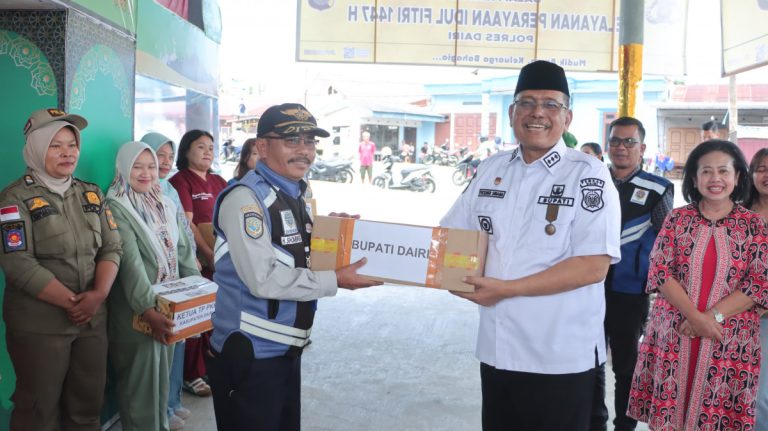 Bupati Dairi Bersama Kapolres Dairi Tinjau Pos Pengamanan Lebaran