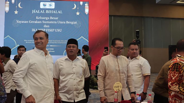 Wakil Bupati Dairi Hadiri Halal Bihalal Keluarga Yayasan Gerakan Sumatera Utara Berbagi
