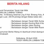 Iklan Berita Hilang