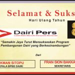 Iklan Ucapan Selamat & Sukses HUT Dairi Pers Ke 8 dari BPBD Dairi