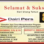Iklan Ucapan Selamat & Sukses HUT Dairi Pers ke 8 dari Dinas Pendidikan Dairi