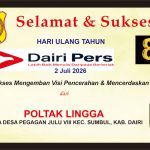 Iklan Ucapan Selamat & Sukses HUT Dairi Pers ke 8 dari Kepala Desa Pegagan Julu VIII