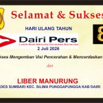 Iklan Ucapan Selamat & Sukses HUT Dairi Pers ke 8 dari Kepala Desa Sumbari