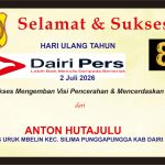 Iklan Ucapan Selamat & Sukses HUT Dairi Pers ke 8 dari Kepala Desa Uruk Mbelin