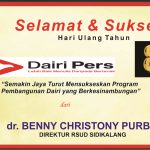 Iklan Ucapan Selamat & Sukses HUT Dairi Pers ke 8 dari Direktur RSUD Sidikalang