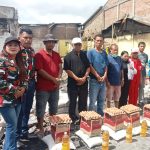 Laskar Merah Putih Sampaikan Bantuan Korban Kebakaran Sidikalang