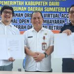 Bapenda Dairi dan Bank Sumut Teken Kerja Sama Pemanfaatan QRIS