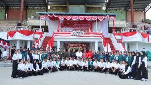 Wakil Bupati Dairi Jadi Inspektur Upacara Penurunan Bendera HUT RI ke-81